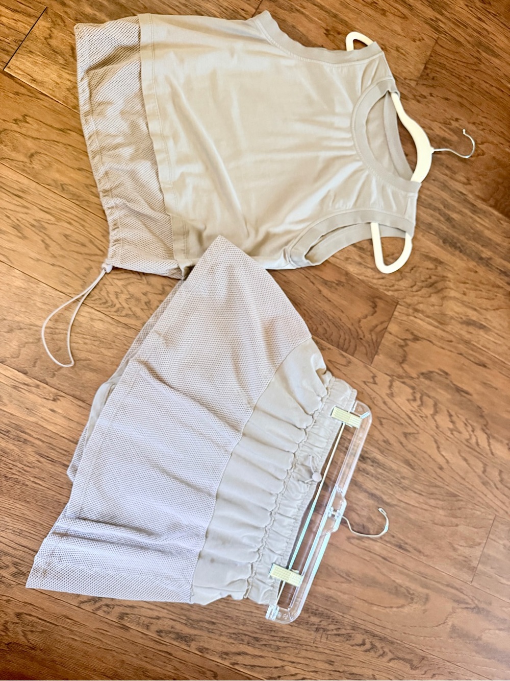 Light Beige Women's Shorts - Comfortable Elastic Waist